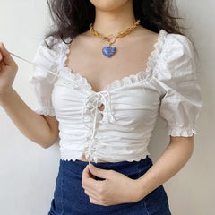 Serafina Anglaise Lace Top ~ HANDMADE