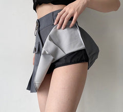 Raquelle Pleated Pocket Skirt