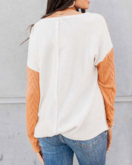 Colorblock Arrows Long Sleeve Top