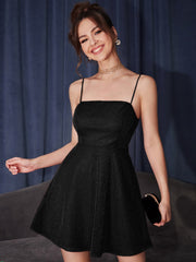 Shimmering in Style: Zipper Back Glitter Cami Dress