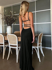 Backless Beauty: The Cut-Out Solid Bodycon Cami Dress for Party & Vacation