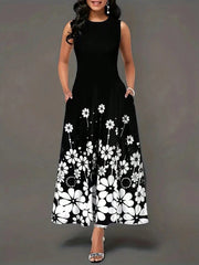 Chic Floral Print Dress with Slanted Pockets: The Ultimate Spring Style
