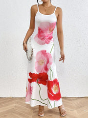 Summer Bloom: Floral Printed Spaghetti Strap Dress
