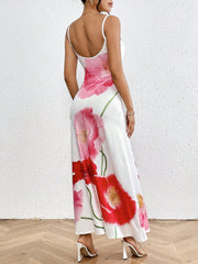 Summer Bloom: Floral Printed Spaghetti Strap Dress