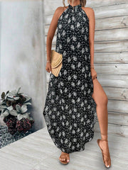 Floral Breeze Halter Neck Dress: Embrace Summer with Style