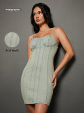 Chic and Comfortable: Women's Denim Stretch Mini Dress