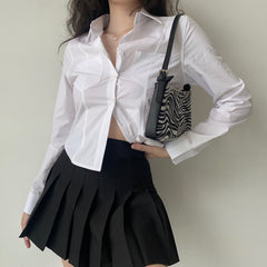 Modern Classic Button Blouse ~ HANDMADE