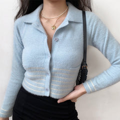 Soft Love Polo Cardigan ~ HANDMADE