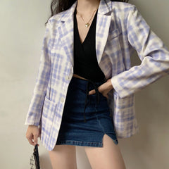 Violet Tie-Dye Blazer