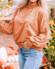 Drop Shoulder Crew Neck Sweatshirt