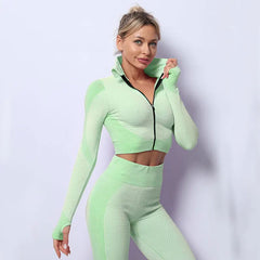 3 PCS Seamless Tracksuit Set