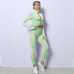 3 PCS Seamless Tracksuit Set
