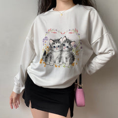 Nana's Cat Pullover Sweater