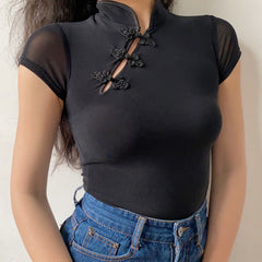 Retro Doll Cheongsam Top ~ HANDMADE