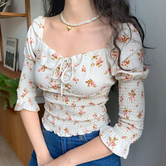 Maisy Floral Ruffle Blouse