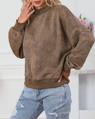 Drop Shoulder Crew Neck Sweatshirt
