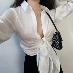 Wild At Heart Tie-Up Blouse