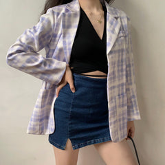 Violet Tie-Dye Blazer