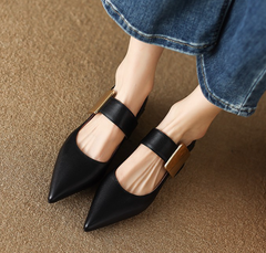 JANE ORANGE HEELS