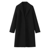 Black Knit Trench Coat
