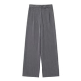 Dark Gray Low Rise Trouser Pants