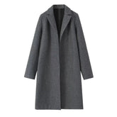 Dark Gray Knit Trench Coat
