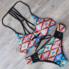 Aztec Dream Halter Bikini Set