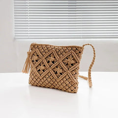 Boho Chic Woven Crossbody Beach Bags