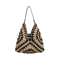 Boho Chic Woven Tote Bag