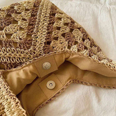 Boho Chic Woven Tote Bag