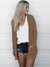 Casual Long Sleeve Knit Cardigan