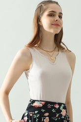 Chic Comfort Notched Rib Knit Tank