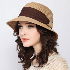 Chic Summer Sun Hat with Elegant Ribbon