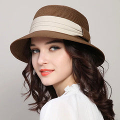 Chic Summer Sun Hat with Elegant Ribbon