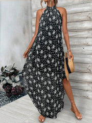 Floral Breeze Halter Neck Dress: Embrace Summer with Style