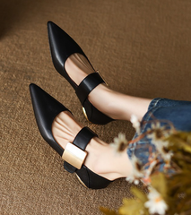 JANE ORANGE HEELS
