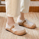 Cottagecore Striped Espadrilles