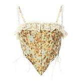 Cottagecore Floral Corset
