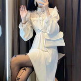 Elegant Fairycore Slim Dress