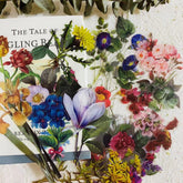 40pcs/pack Vintage Flower Illustration Stickers