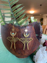 Fairycore Moon Opal Earrings