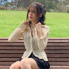 Fairy Grunge White Lace T-shirt