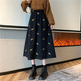 Cottagecore Vintage Corduroy Skirt