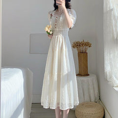 Fairycore Lace Midi Dress