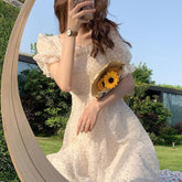Cottagecore Style Chiffon Dress