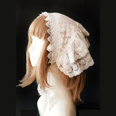 Cottagecore Floral Lace Lolita Scarf
