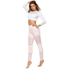 yoga fitness pink leggings