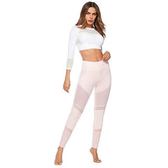 yoga fitness pink leggings