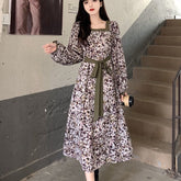 Cottagecore Aesthetic Long Floral Dress