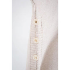 Turtle Neck Loose Long Sleeve Button Pullover Sweater